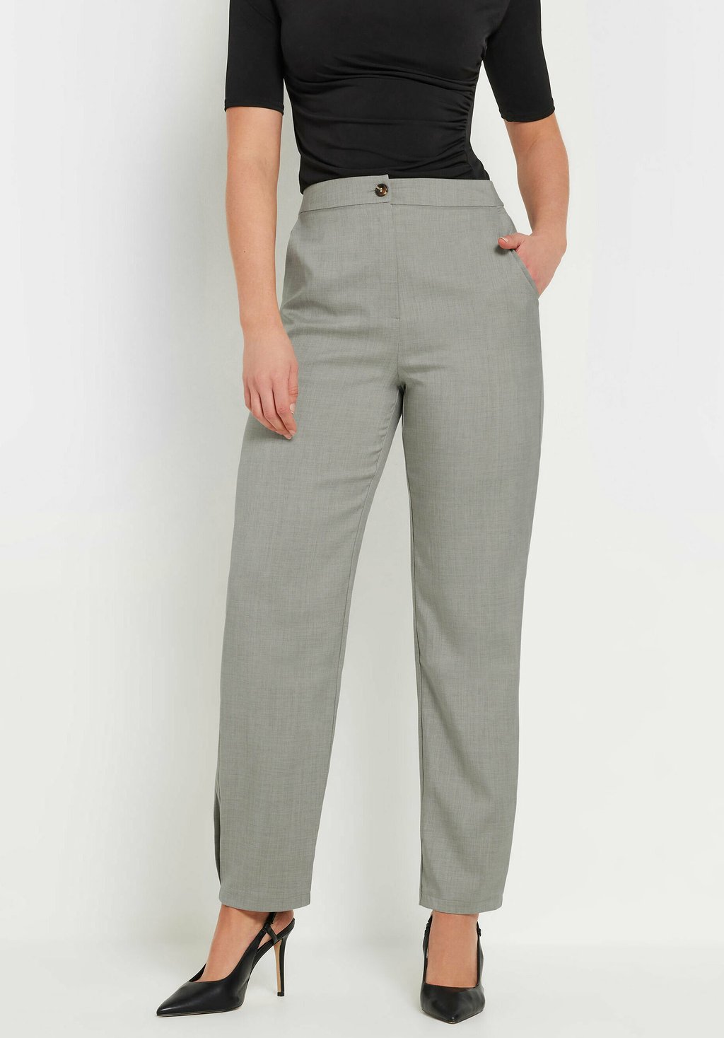 

Чиносы PLEATED BARREL LEG Long Tall Sally, светло-серый