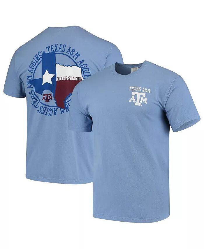 

Мужская синяя футболка Texas A&M Aggies Flag Local Comfort Color Image One