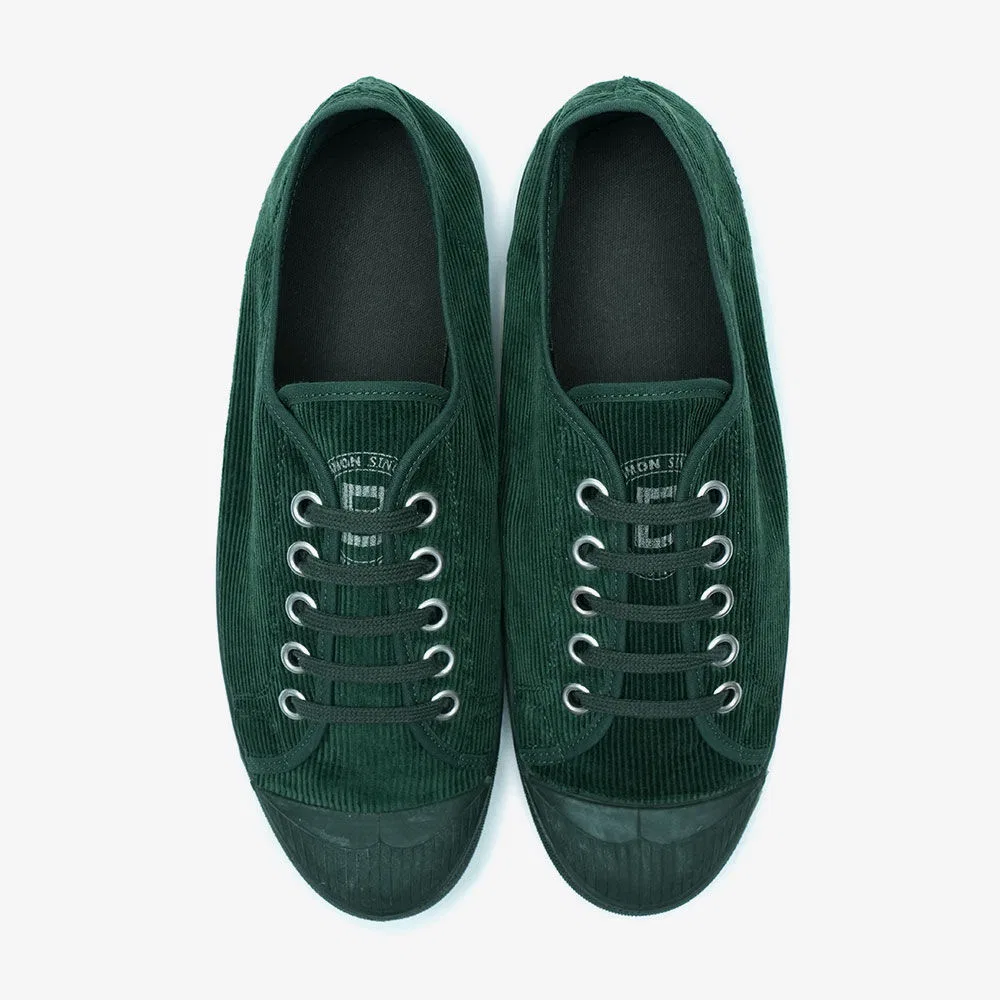 Мужские низкие сникеры Romy Corduroy цвета бутылочного стекла от Bensimon — фото 3