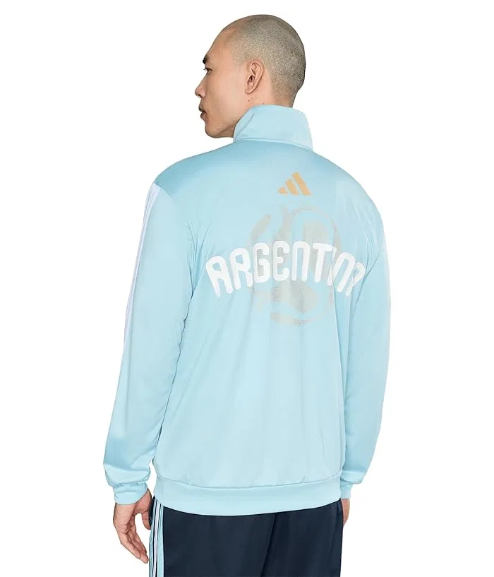 Куртка-ветровка Adidas Argentina OLP Track Top, Icey Blue — фото 4