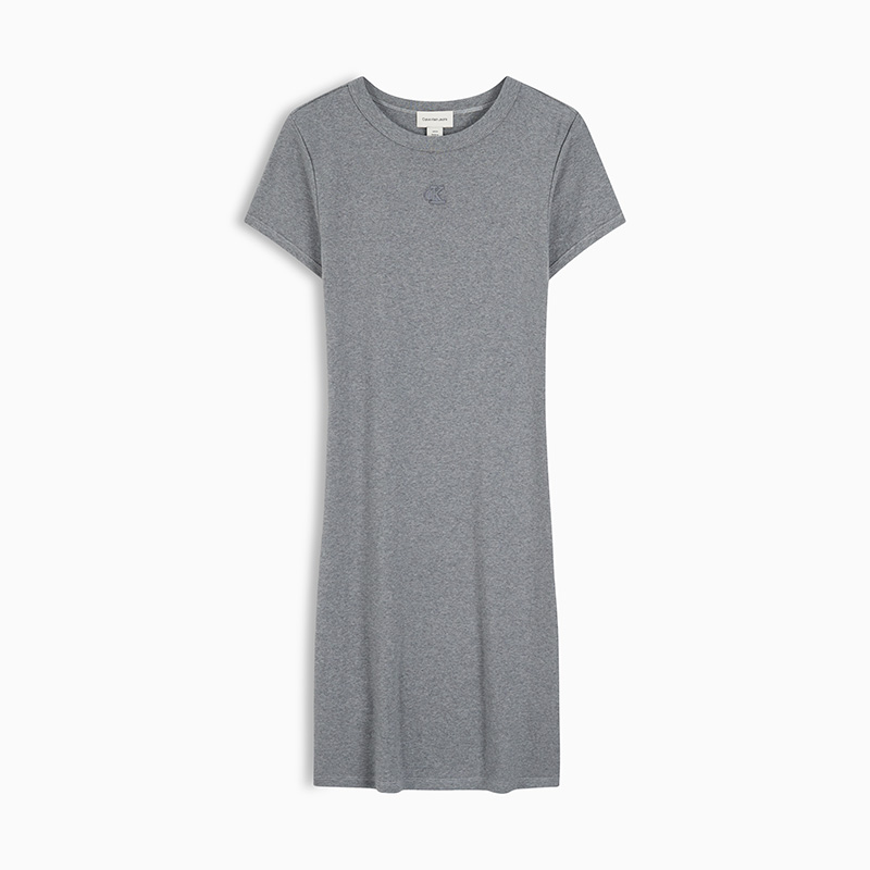 

Женское платье с коротким рукавом Calvin Klein, p7e-hero серый