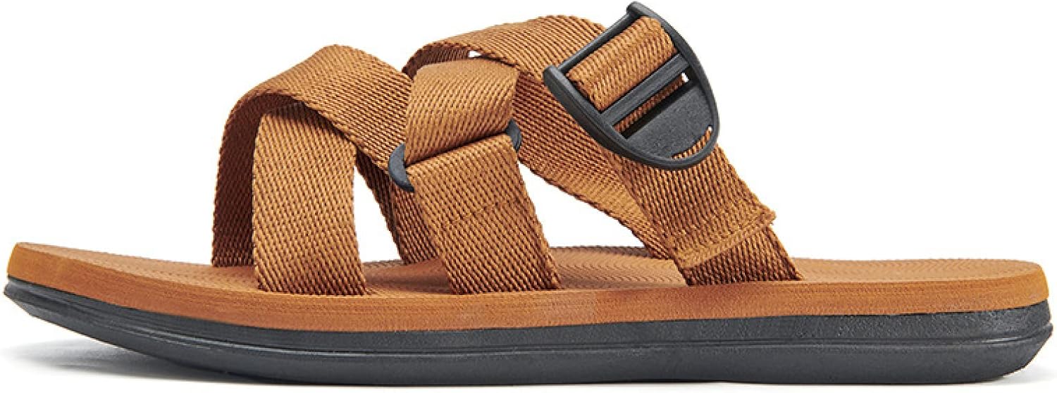 

Массажные сандалии WALDOR для мужчин и женщин, массажные тапочки для ног, модные пляжные шлепанцы, повседневные сланцы, коричневый, 43 Walldor