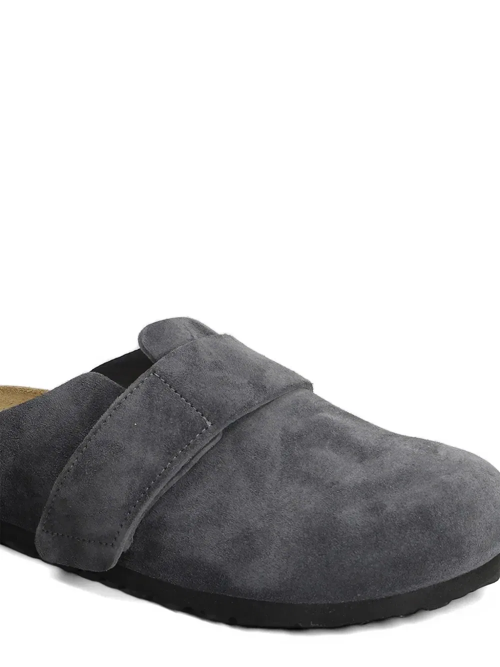 Замшевые тапочки Loma на липучке BIRKENSTOCK, серый — фото 4