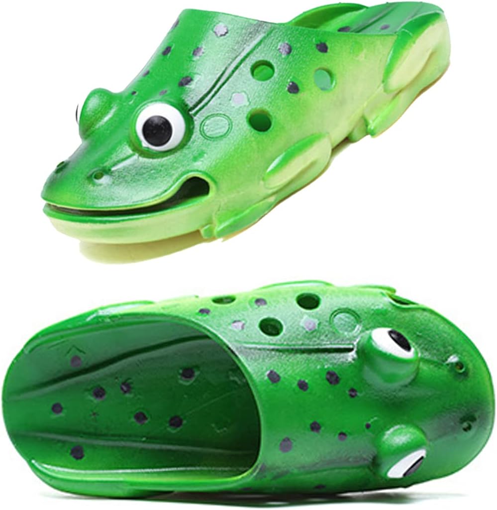 

Тапочки MEADOO Лягушка, вьетнамки Лягушка, забавный подарок, животные тапочки, унисекс мультяшные сандалии, зеленый
