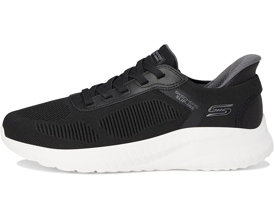 Мужские кроссовки Bobs от Skechers Hands Free Slip-Ins Squad Chaos - Solid Step BOBS from SKECHERS, Black/White — фото 4