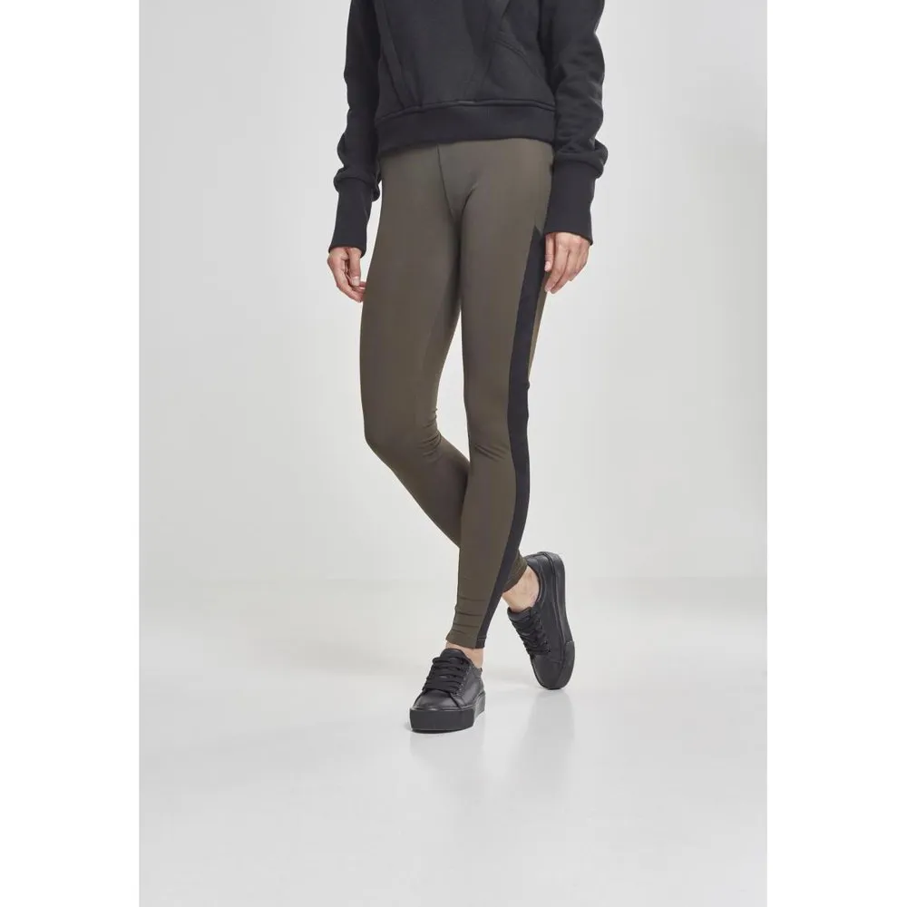 

Леггинсы Urban Classics Jacquard Striped, зеленый