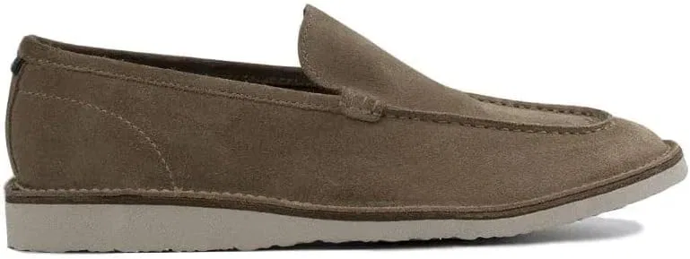 Лоферы кожаные Rowlands Taupe Suede MILWAUKEE BOOT CO.