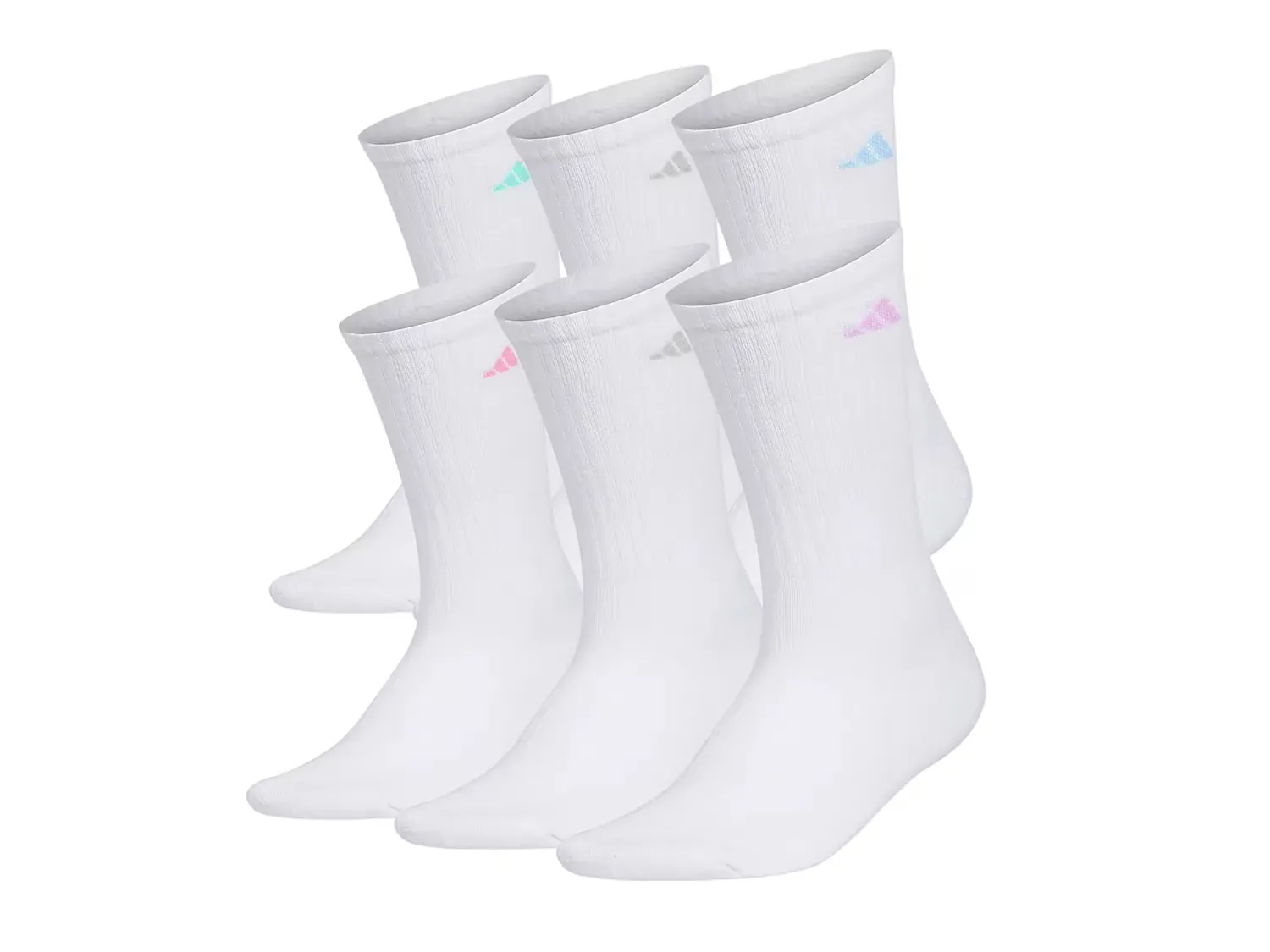 

Женские спортивные носки с амортизацией - набор 6 шт. Adidas, White