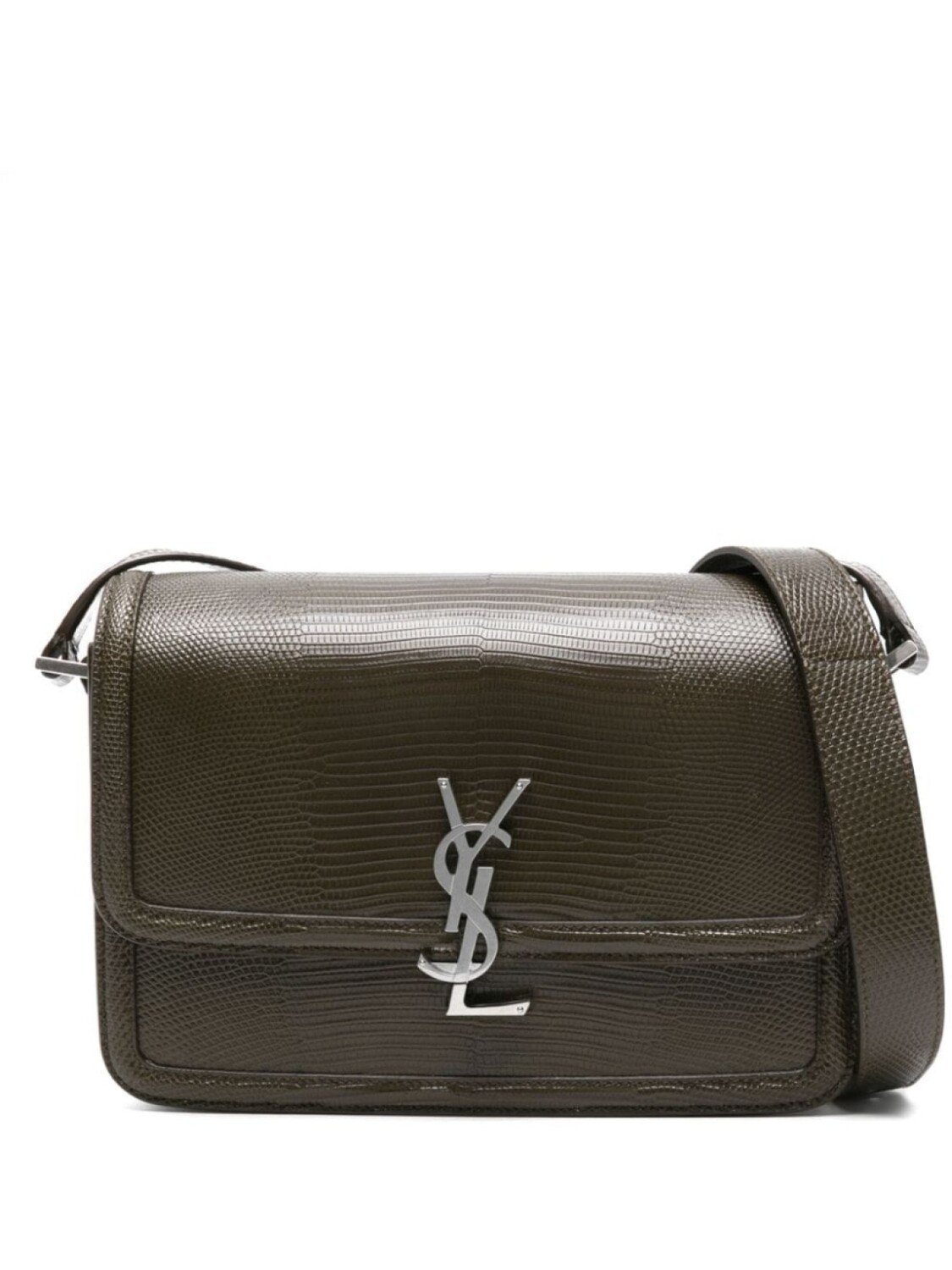 

Сумка-мессенджер с декором Cassandre Saint Laurent, зеленый