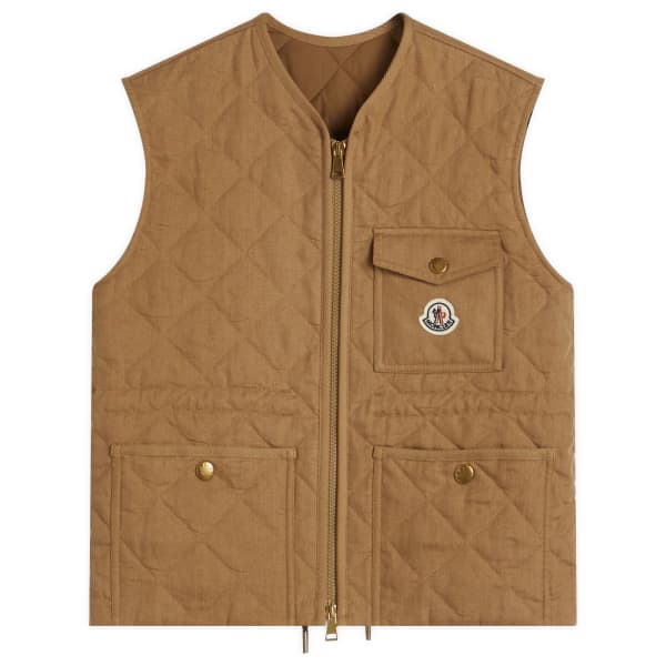 

Стеганый жилет Vigny Moncler, коричневый