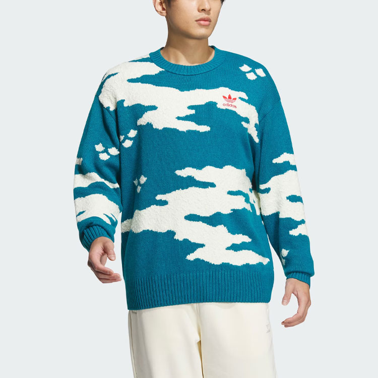 X FEIFEI RUAN Свитер Унисекс Водяной Утки Зеленый Adidas Originals, Морской Волны Зеленый — фото 3