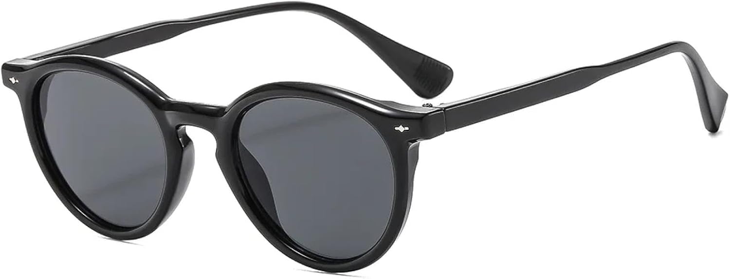 

Солнцезащитные очки с защитой от УФ-излучения UV400 | Круглая прозрачная оправа | Овальная форма | Для женщин и мужчин | Для занятий спортом на открытом воздухе и вождения DSVIGF, Black