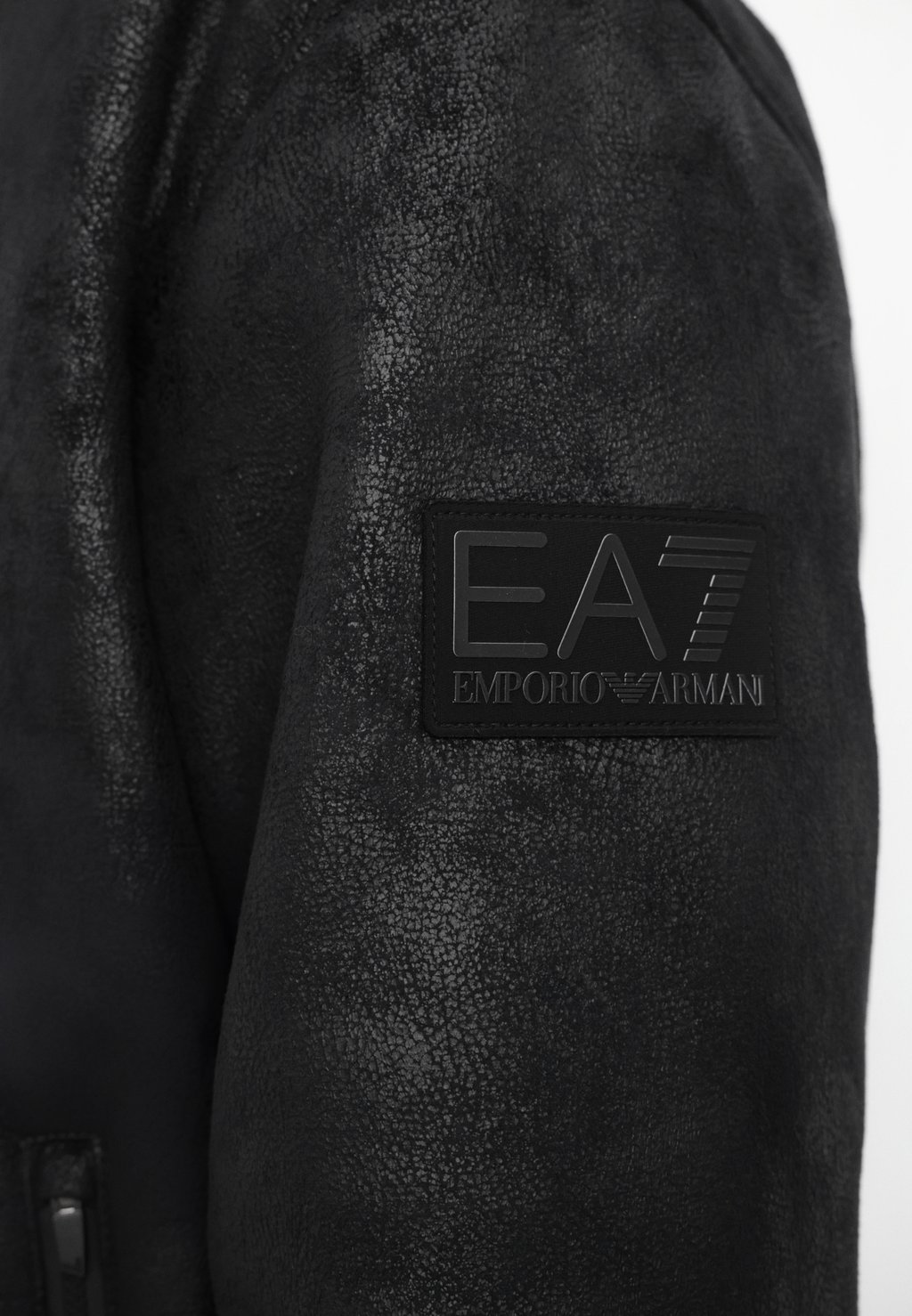 

Куртка из искусственной кожи GIUBBOTTO EA7 Emporio Armani, черный