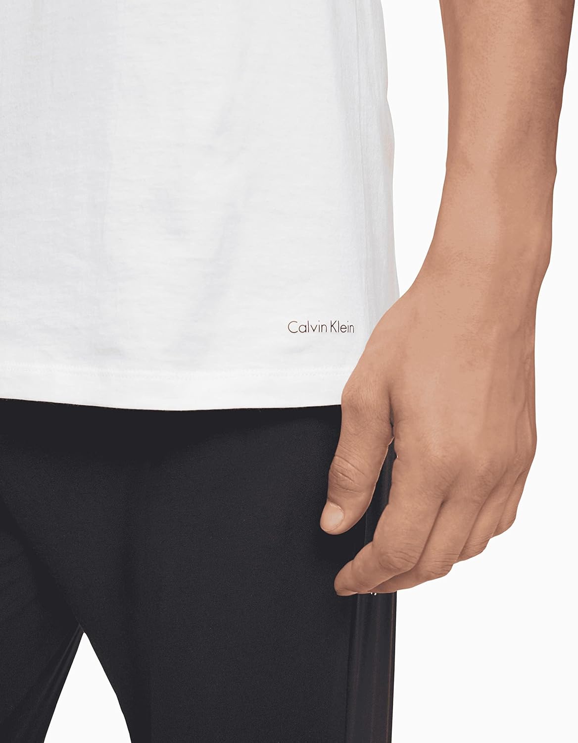 Комплект из 3 мужских классических хлопковых маек Calvin Klein, 3 Classic White Crewneck — фото 2