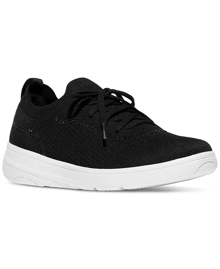 Женские кроссовки Super-Q с кристальной отделкой и шнуровкой Fitflop, черный
