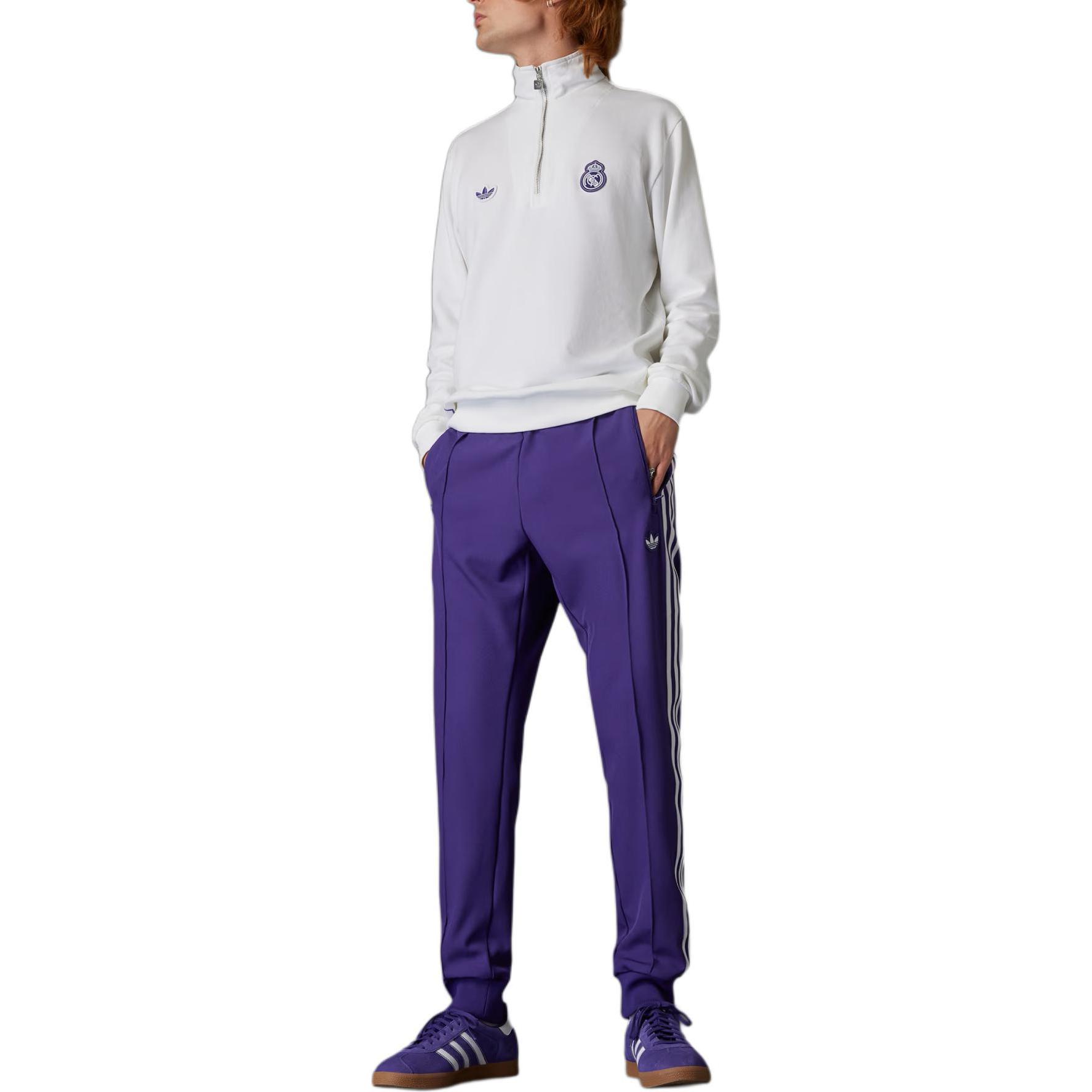 Топ с полузастежкой Real Madrid Terrace Icons Adidas Originals, белый — фото 2