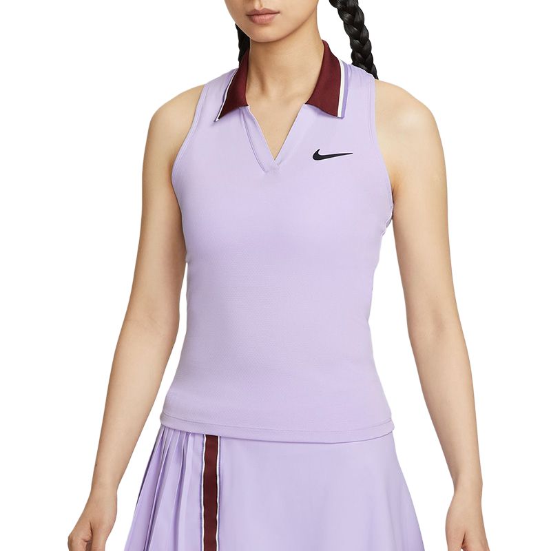 Футболка теннисная женская Dri FIT Court Slam Nike, фиолетовый — фото 3