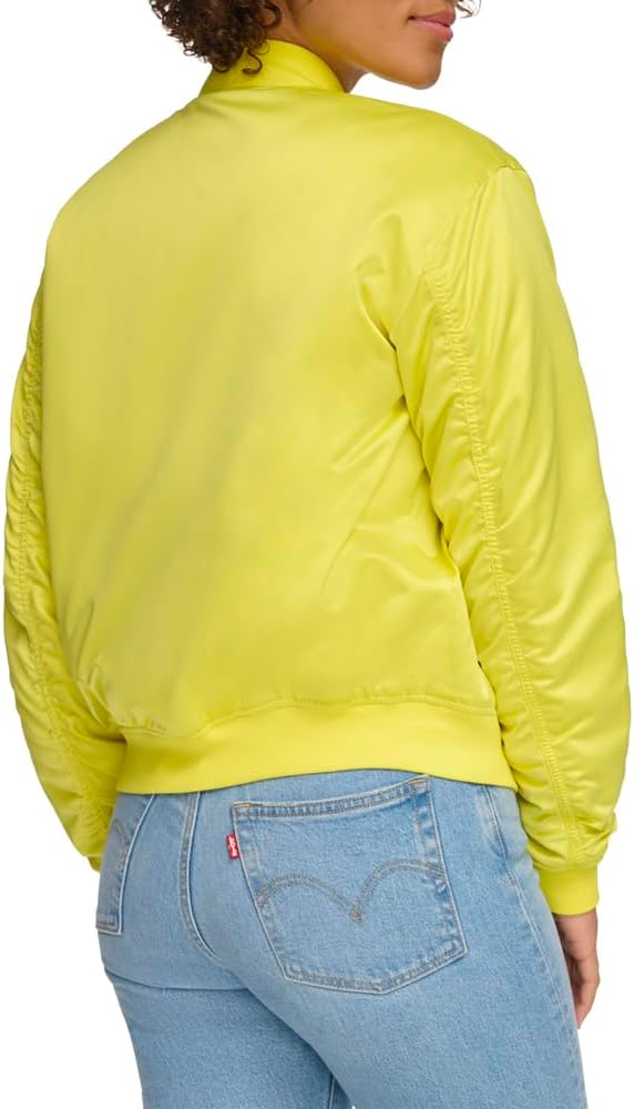 Женская куртка-бомбер Levi's свободного кроя, Green Sheen — фото 4