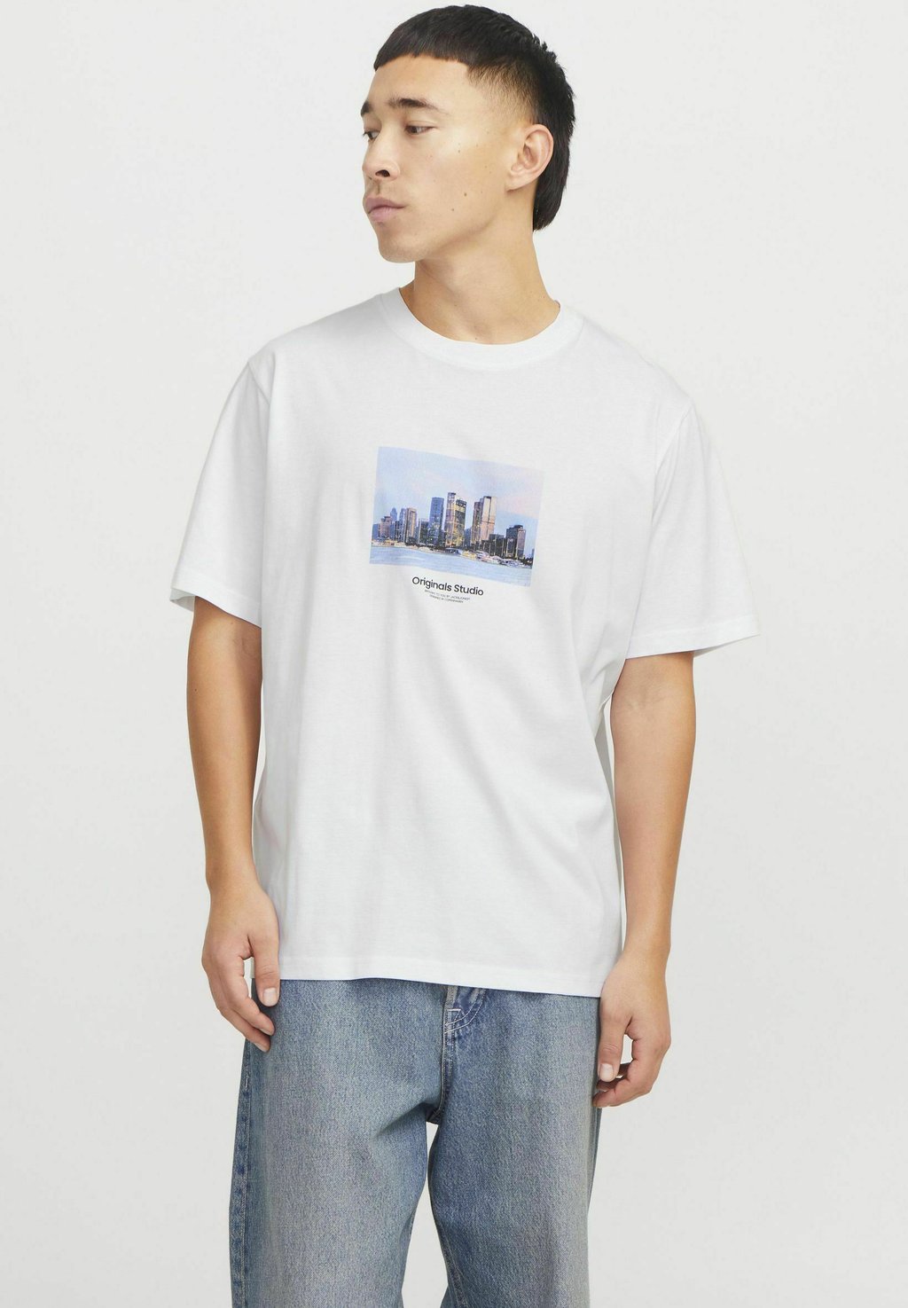 

Рубашка с принтом JORVESTERBRO PICTURE CREW NECK Jack & Jones, кремовый