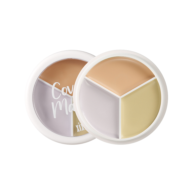 

Очищающий тональный крем стойкий макияж три оттенка маскирующий крем натуральное покрытие 4,5г*3 XIXI