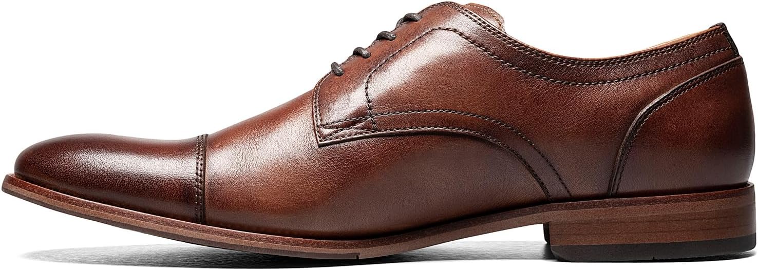 Мужские оксфорды Florsheim с гибким носком, Cognac — фото 4