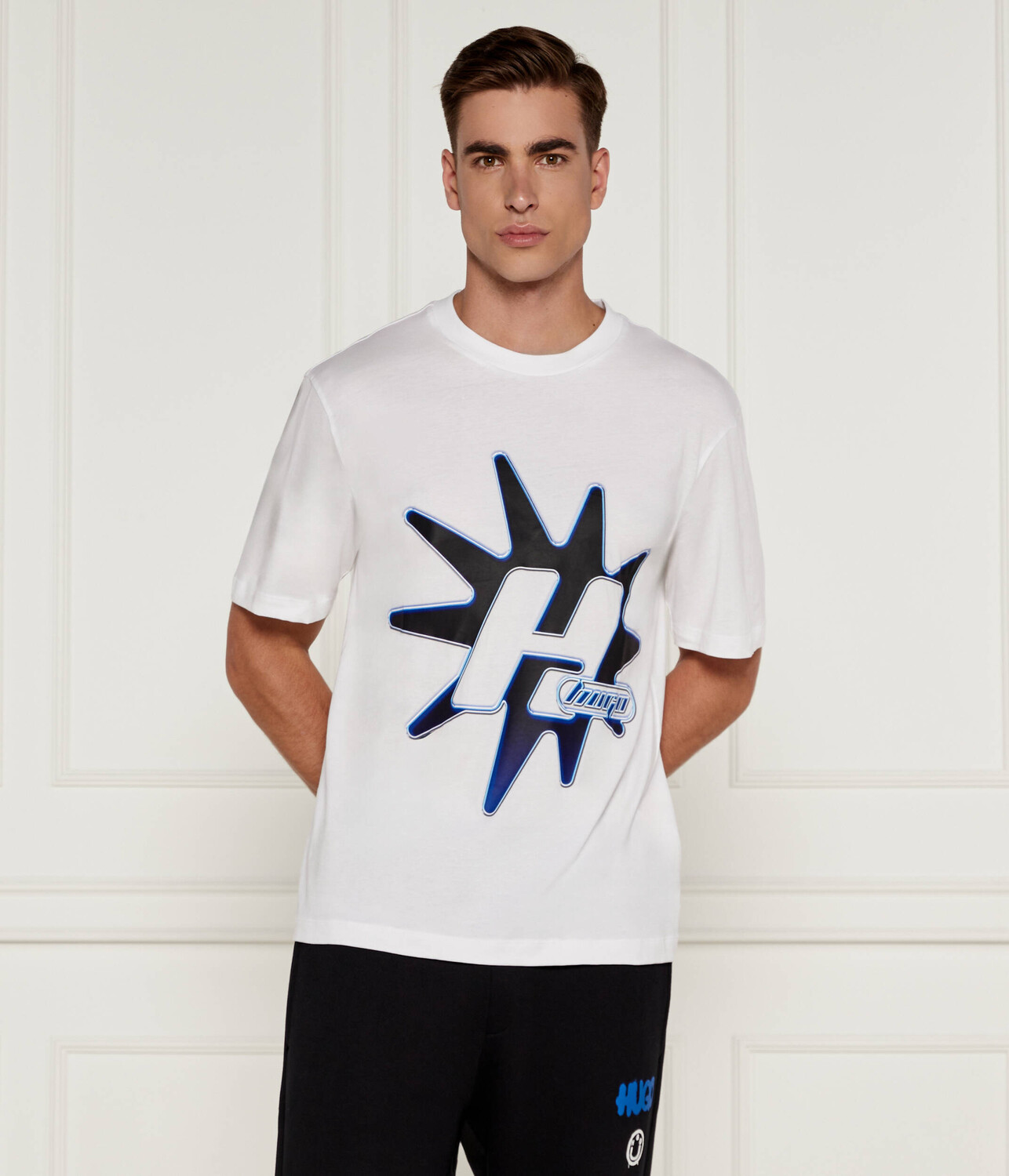 

Футболка Hugo Blue Nestrolo Regular Fit, белый