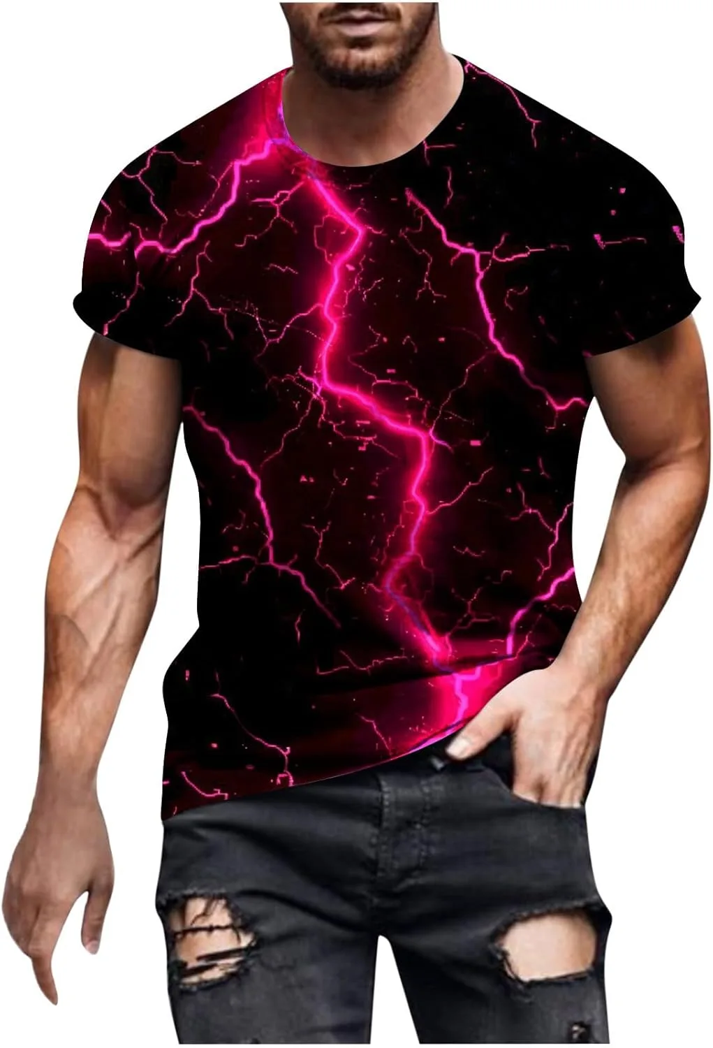 

Мужская футболка с 3D принтом в виде пламени Sdeycui