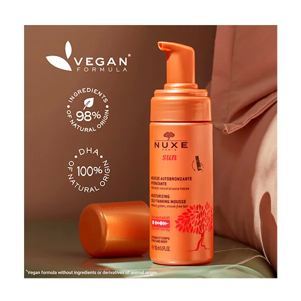 Золотой и сияющий тон Espuma Autobronceadora Nuxe, 150 ml — фото 3