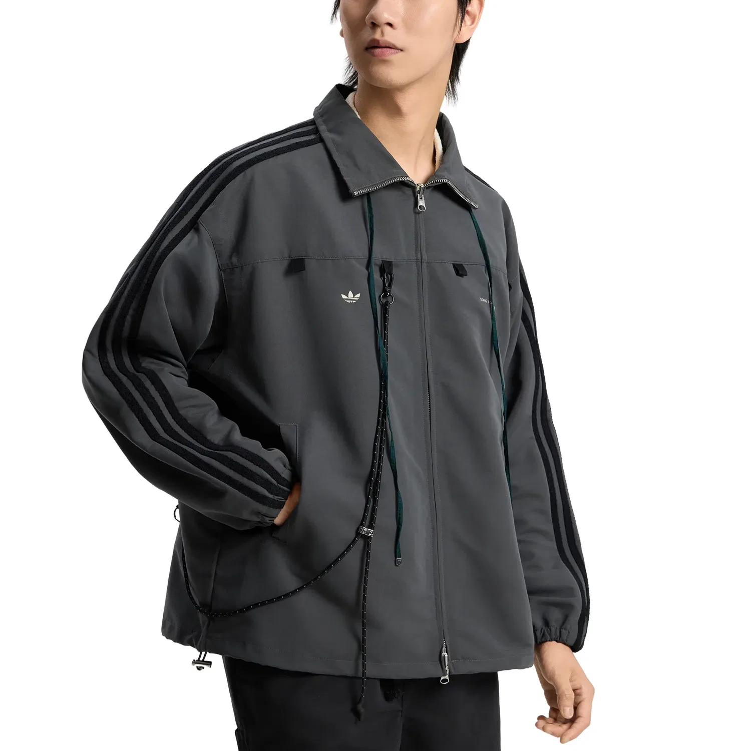Спортивная куртка Adidas x SFTM 007 'Grey Six' KS1340, серый — фото 4