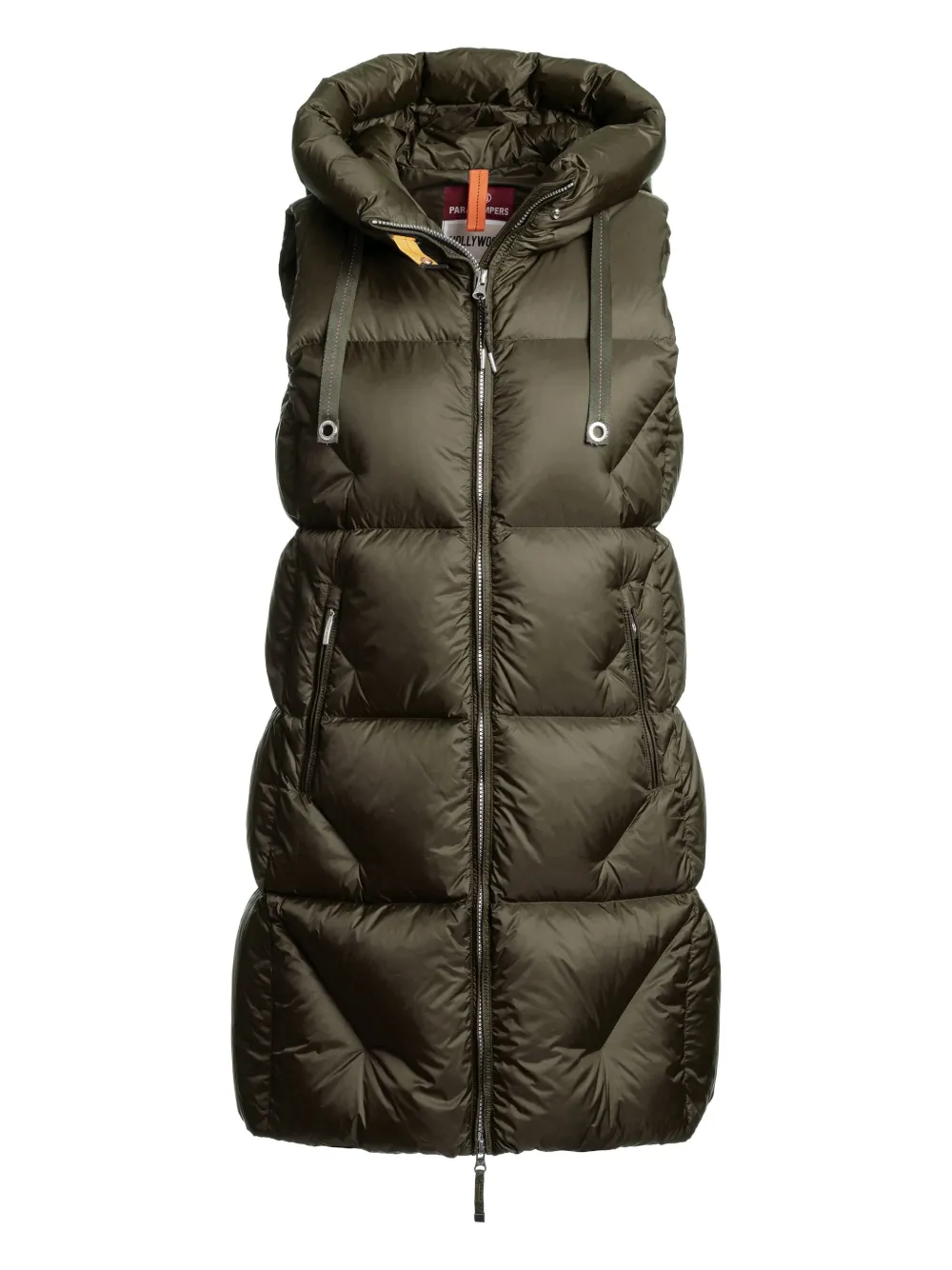 

Стеганый жилет с капюшоном Parajumpers, зеленый