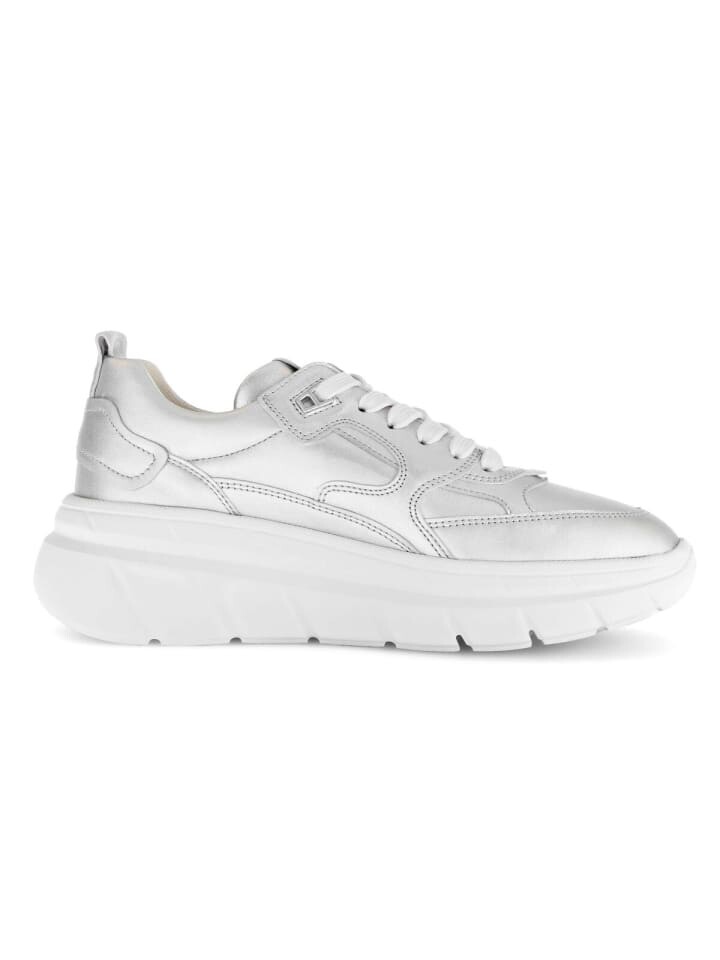 Кроссовки на шнуровке Gabor Fashion Sneaker low, серебряный — фото 3