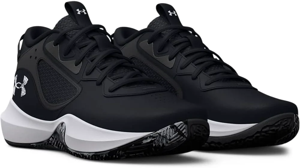 Баскетбольные кроссовки Under Armour Men's Lockdown 6, черно-белый — фото 4