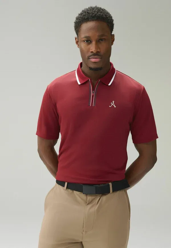 Поло для гольфа Regular Fit Active Tipped Next, красный