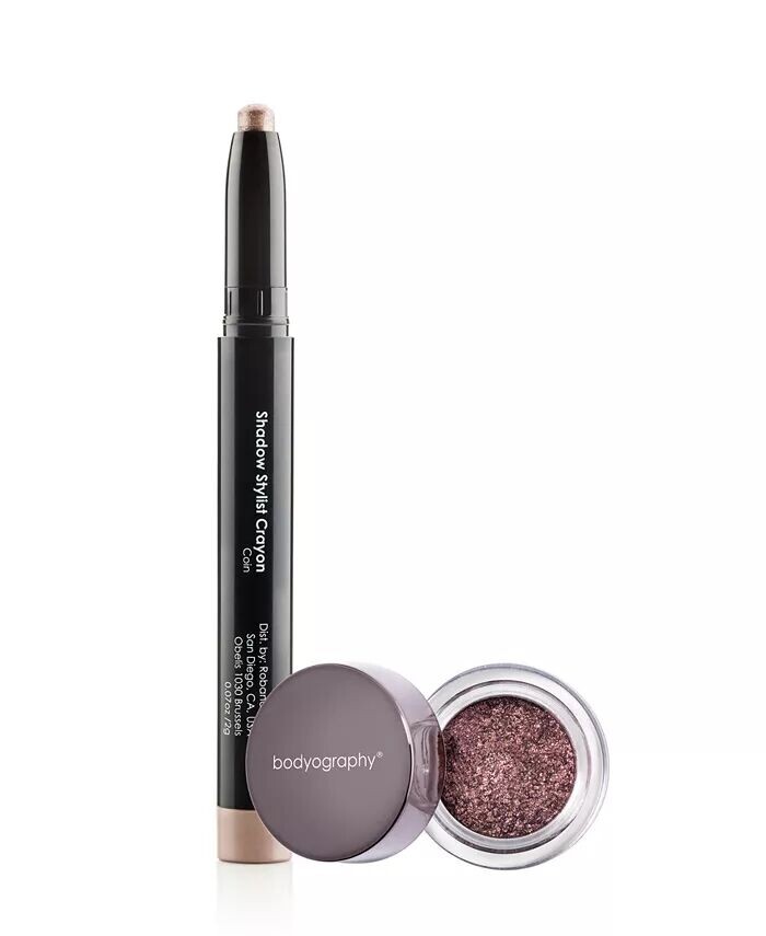 

Набор теней для век Shadow Stylist с карандашами и блестками Bodyography, цвет Rose Gold/Brown Glitter