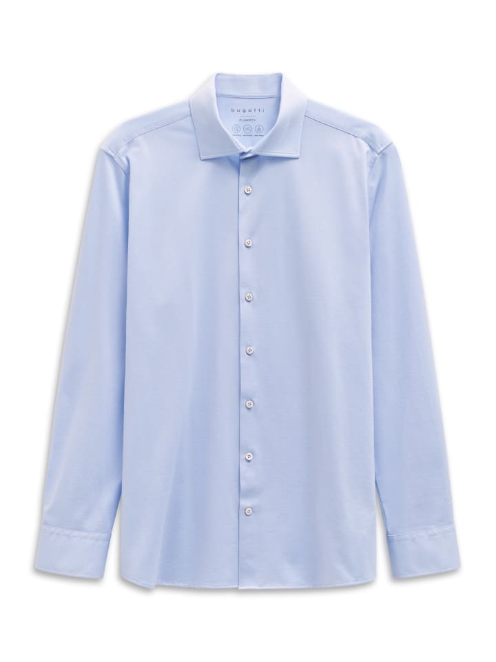 

Повседневная рубашка с длинными рукавами, светло-голубого цвета 320 Bugatti