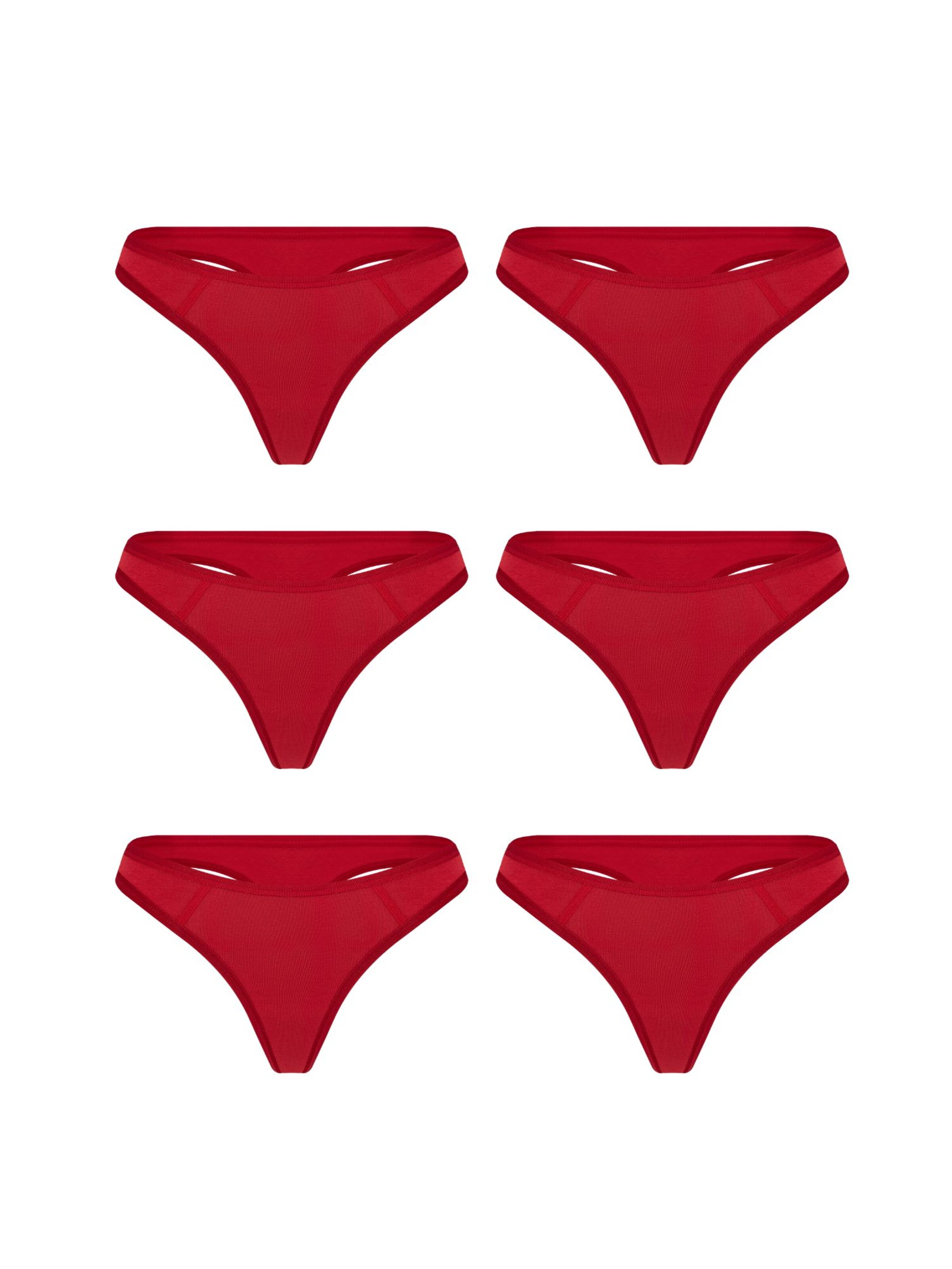 

Albero Natur Трусики-танга 'Damen Tangaslip - 6er Pack' красные