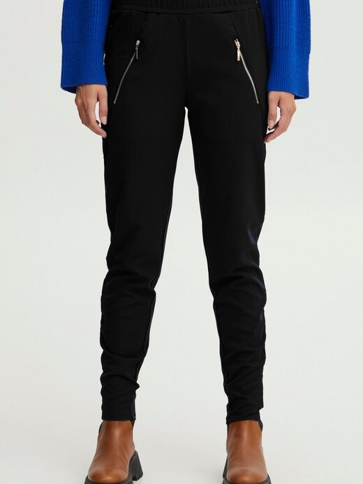 

Брюки из ткани пзкира Pulz Jeans, черный