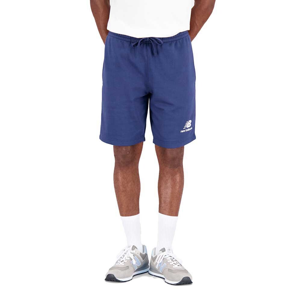 

Шорты New Balance Essentials Stacked Logo French Terry, синий