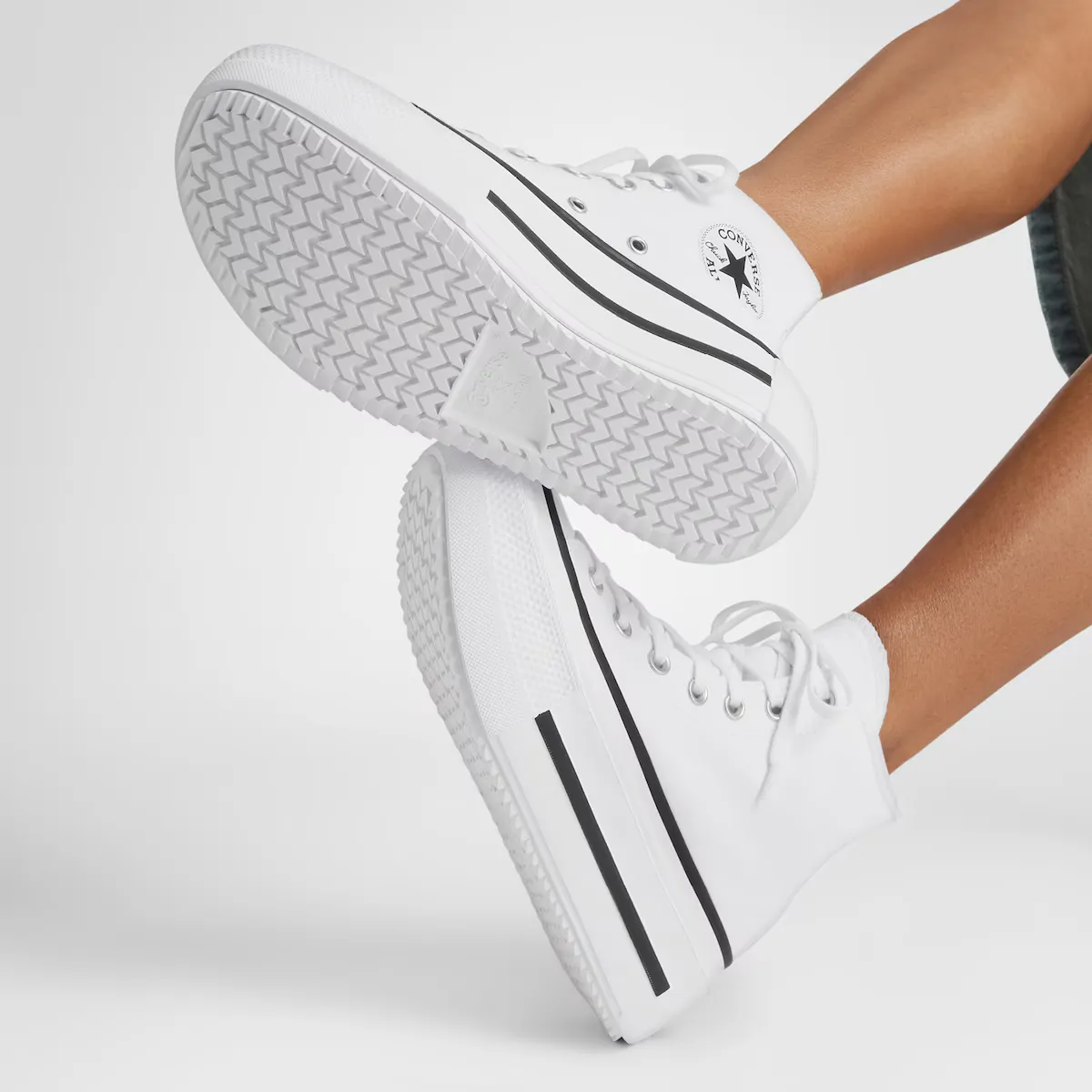 Женские повседневные кеды Converse Chuck Taylor All Star Lift Double Stack, белый — фото 2