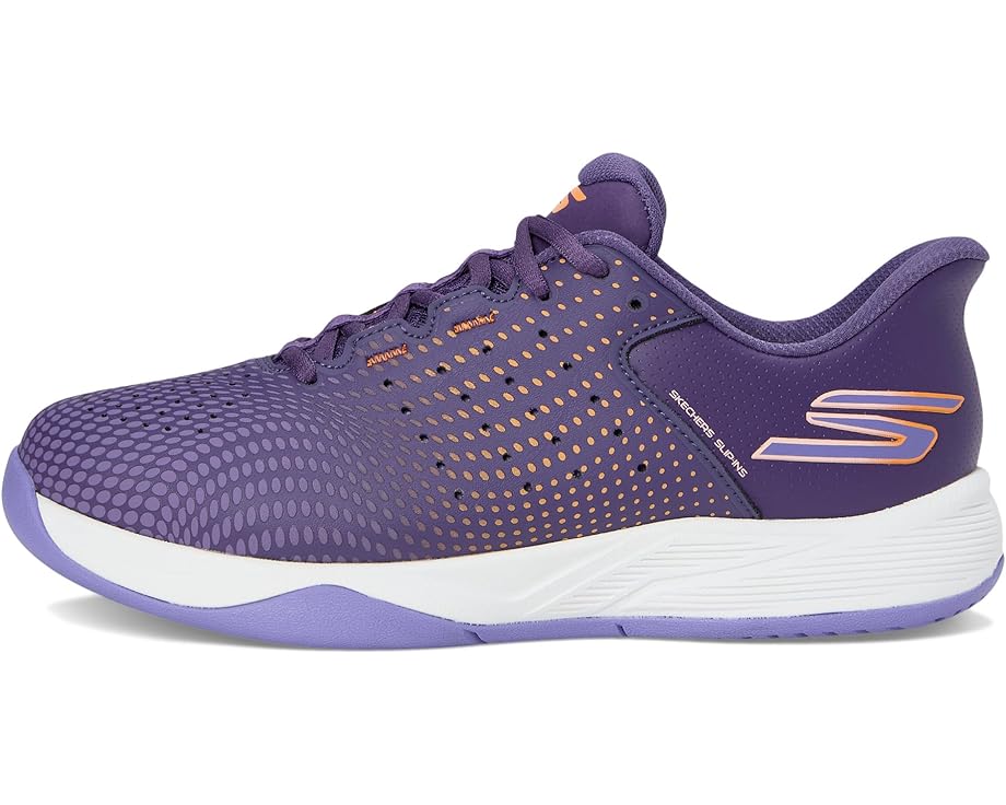 Кроссовки SKECHERS Skechers Hands Free Slip-ins Viper Court Reload, цвет Purple/Coral — фото 4