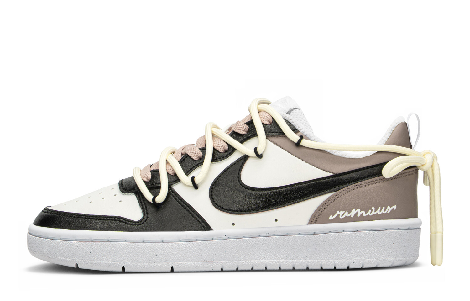 

Кроссовки Nike Court Borough Series Skateboard Shoes Women's Low-Top Brown Beige