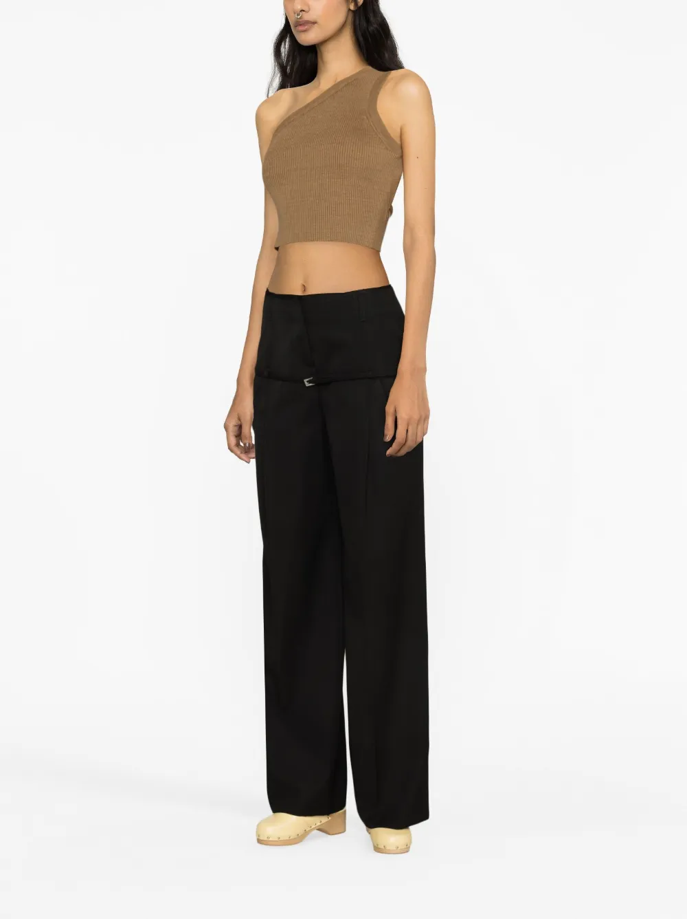 Широкие брюки Le Pantalon Criollo JACQUEMUS, черный — фото 3
