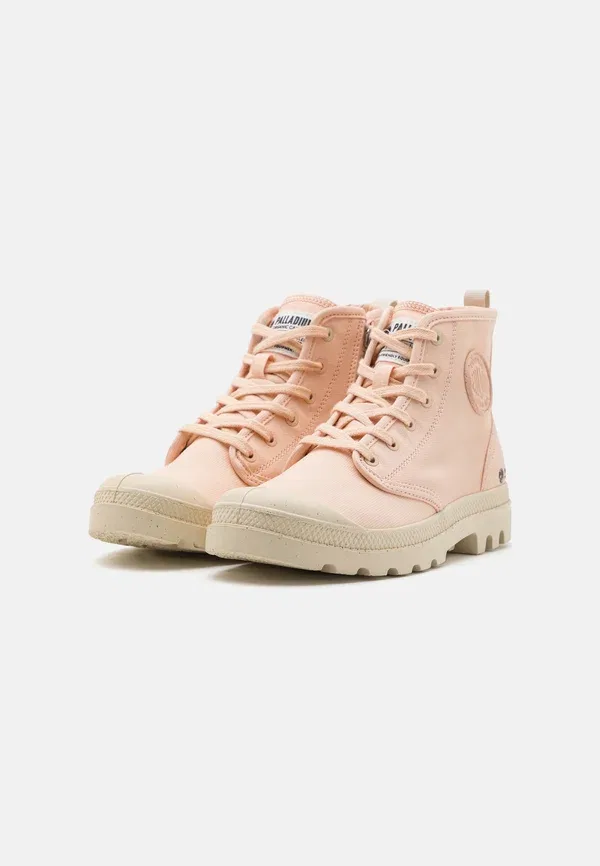 Кроссовки высокие Pampa hi high top trainers Palladium, цвет персиковой кожи — фото 2