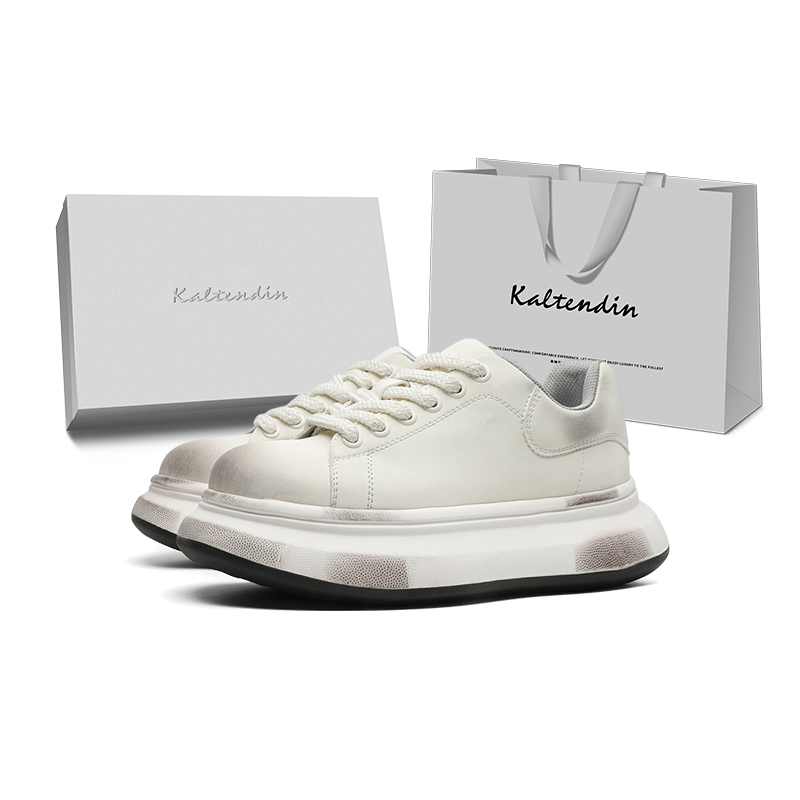 

Kaltendin Низкие скейтерские кроссовки унисекс глянцевый белый, цвет White Box