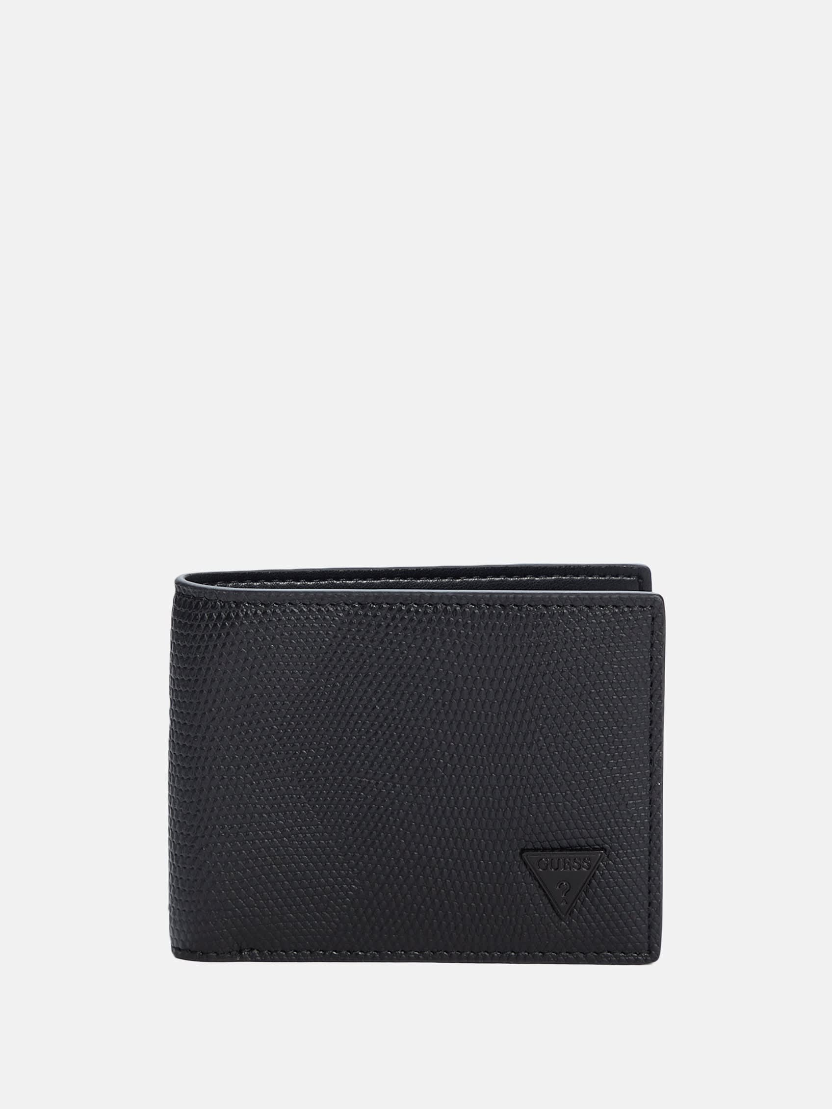 

Кошелек Lizard Matt Bifold Guess Factory, черный