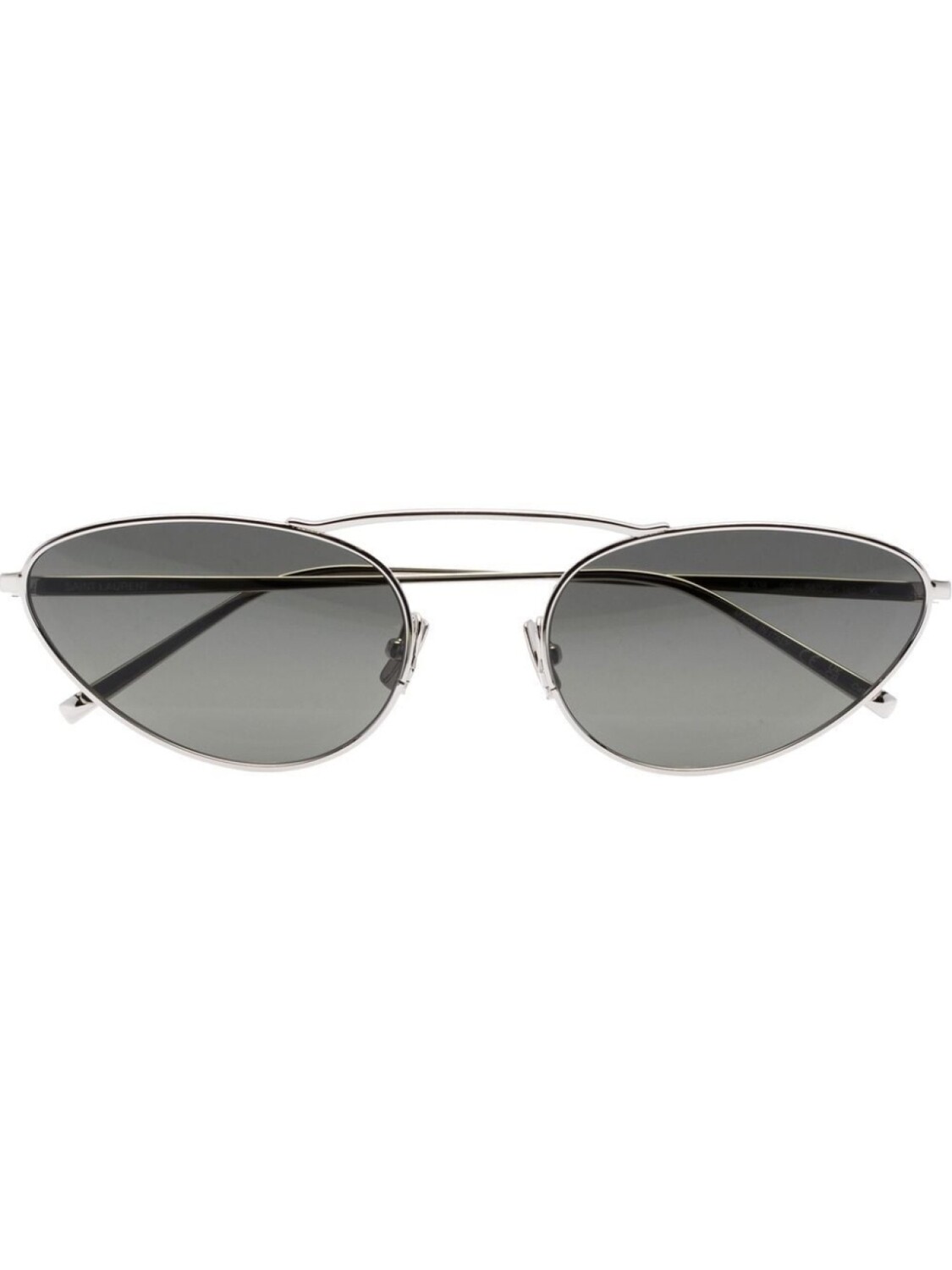 

Saint Laurent Eyewear солнцезащитные очки 538 в оправе 'кошачий глаз', серый
