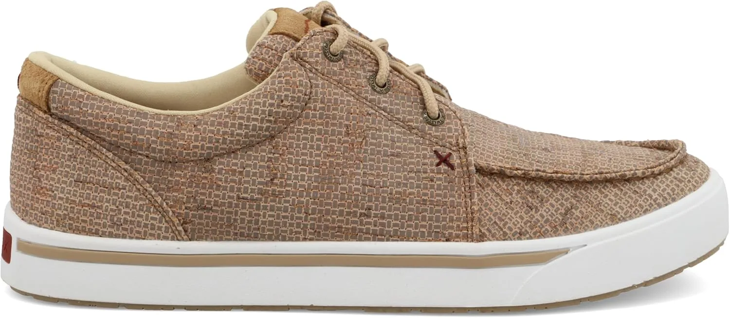 Мужские лоферы Twisted X Zero-X Chukka Driving Moc - кожаные лоферы с ручной обработкой натуральной кожи, светло-коричневый — фото 4