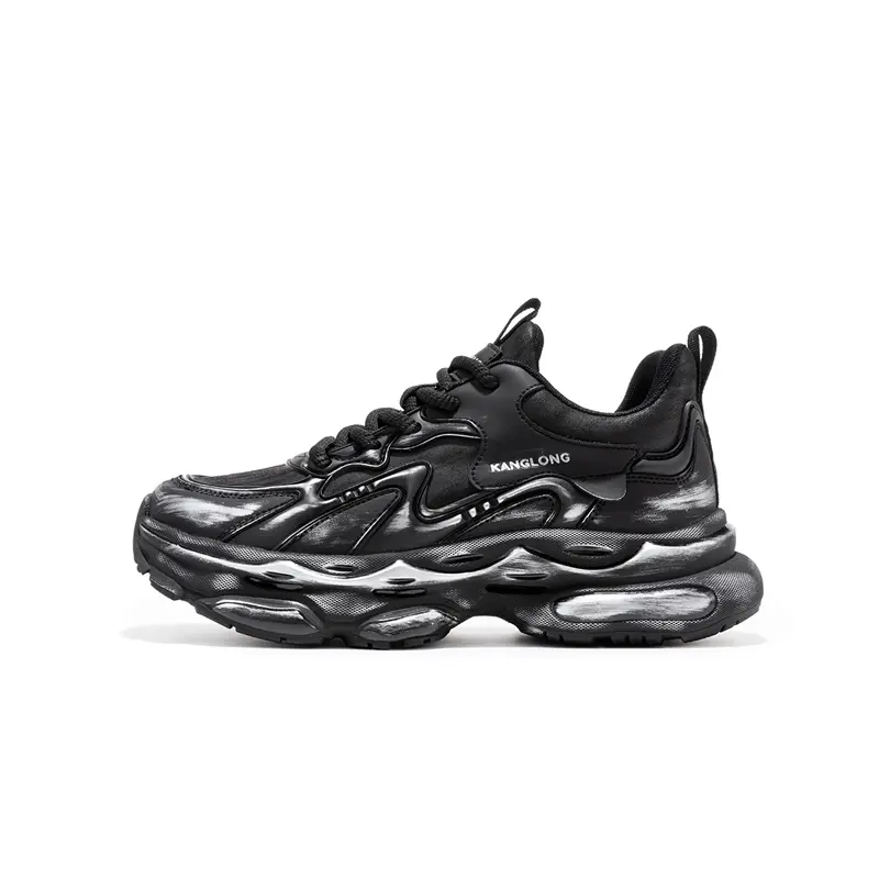 

KANGLONG Кроссовки мужские низкие, массивные, черные