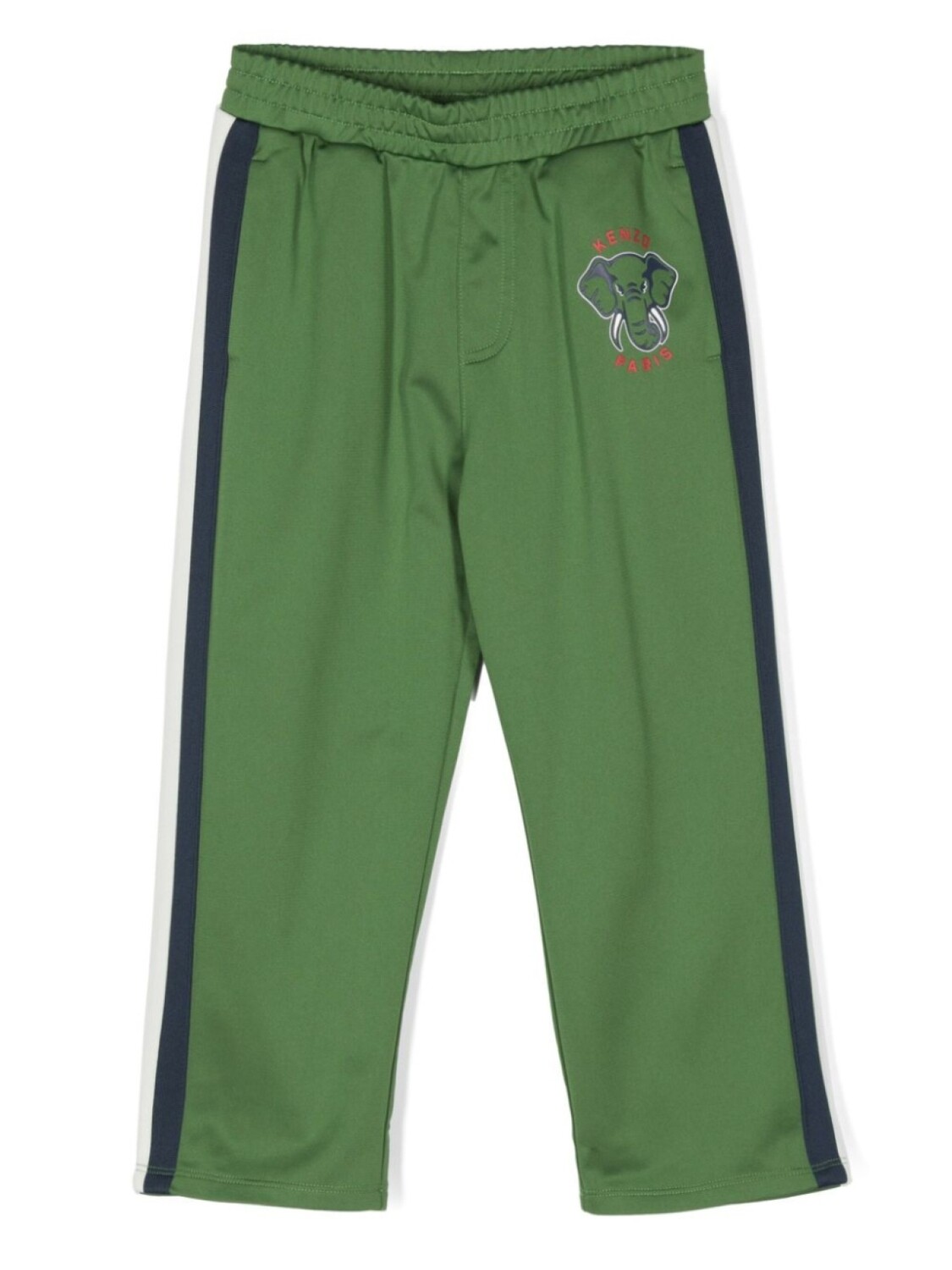 

Kenzo Kids спортивные брюки с принтом «слон», зеленый