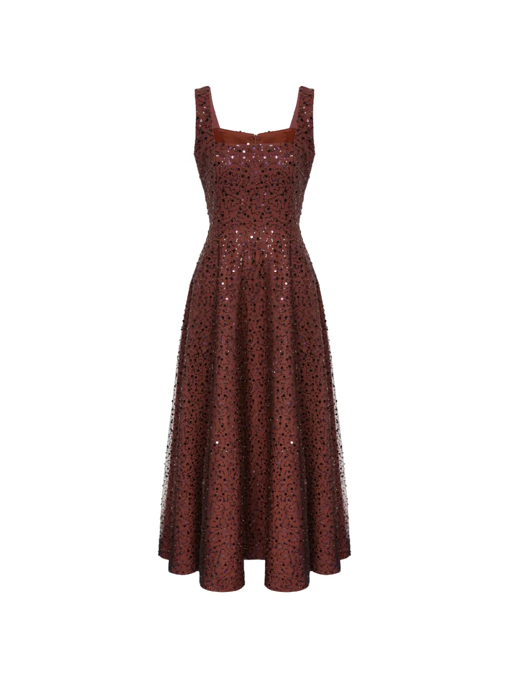 

Макси-платье, украшенное пайетками Post Meridiem, коричневый